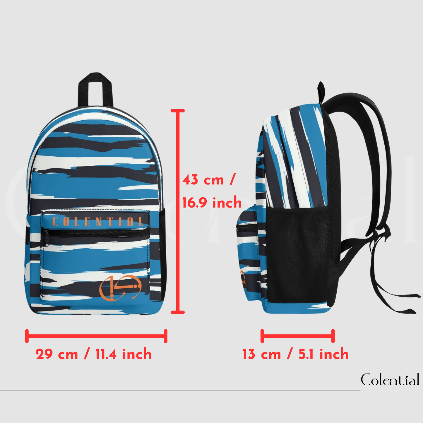 Colential Polyester AOP Backpack - UB001