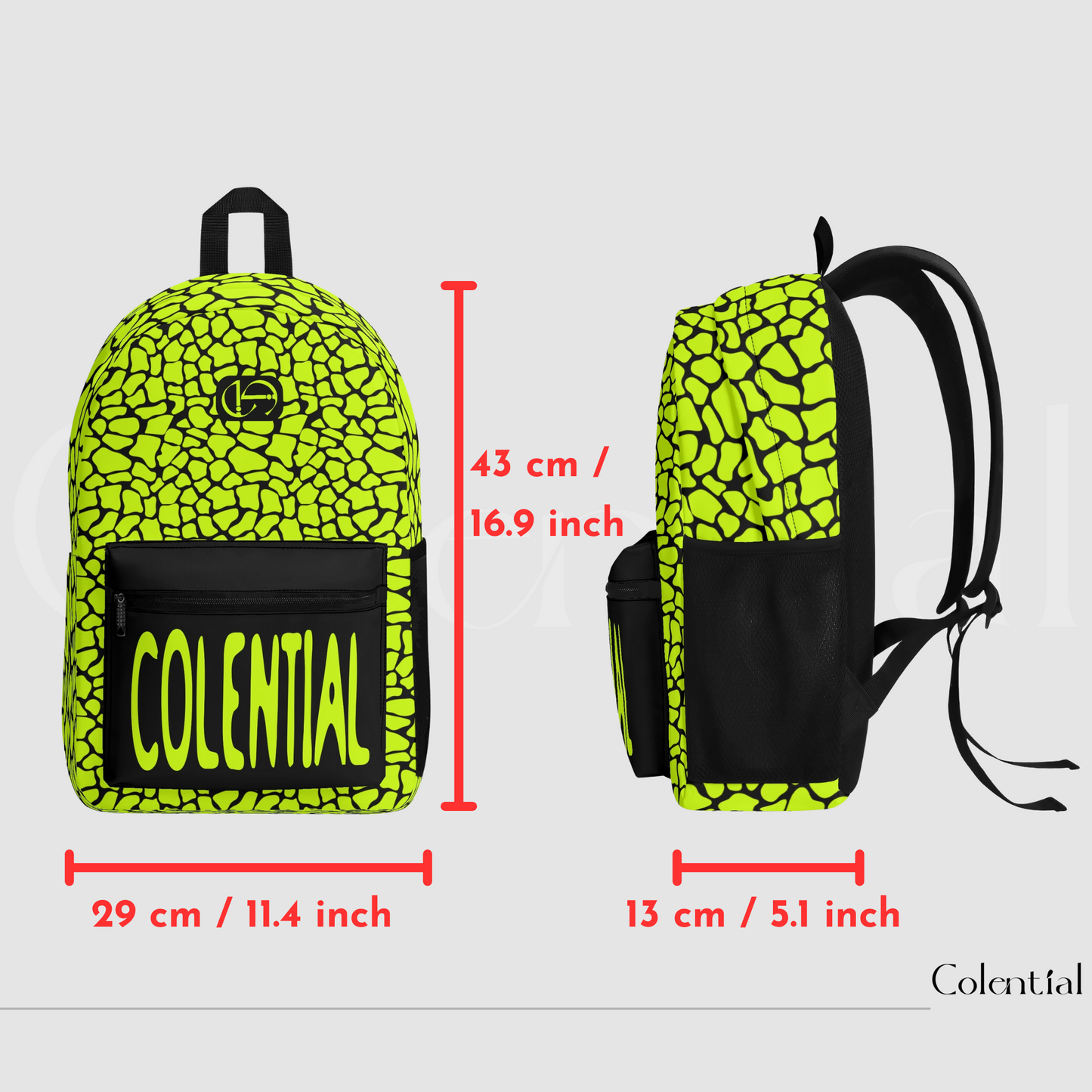 Colential Polyester AOP Backpack - UB005