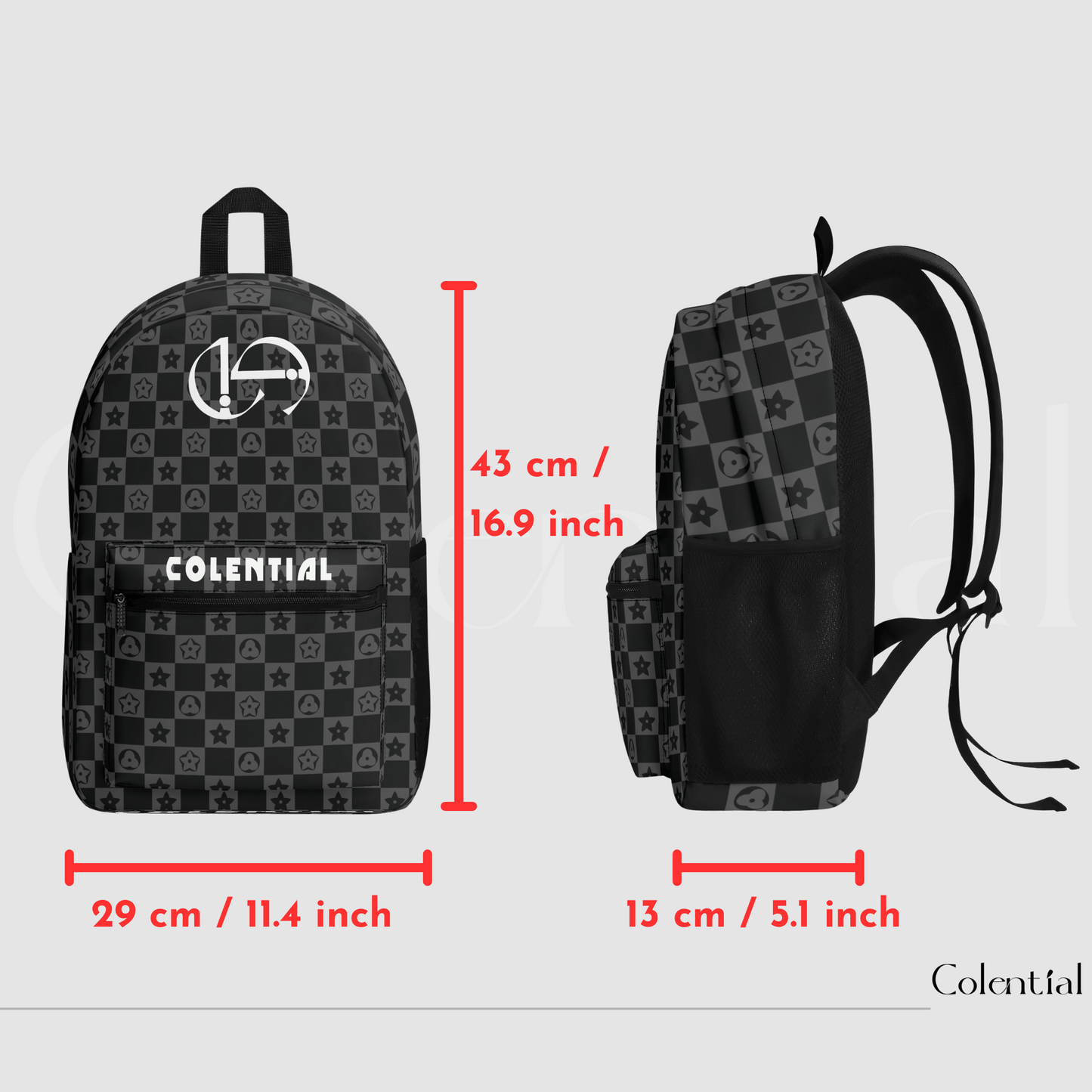 Colential Polyester AOP Backpack - UB004