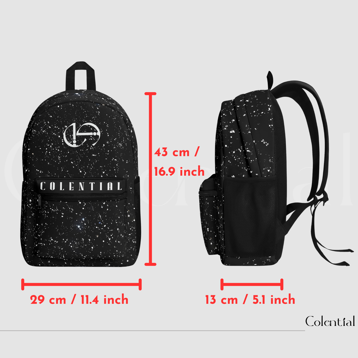 Colential Polyester AOP Backpack - UB013