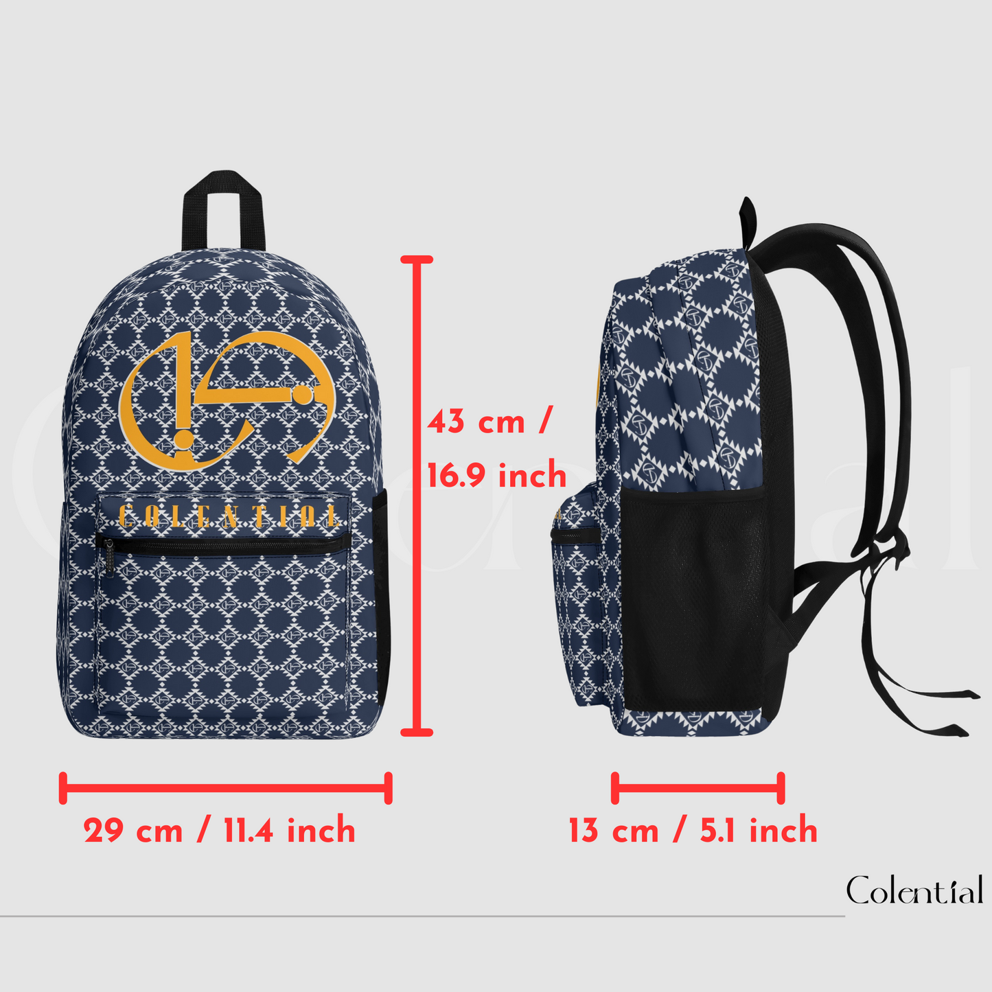 Colential Polyester AOP Backpack - UB009