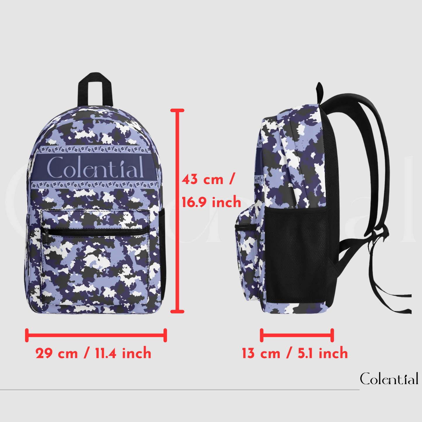 Colential Polyester AOP Backpack - UB002