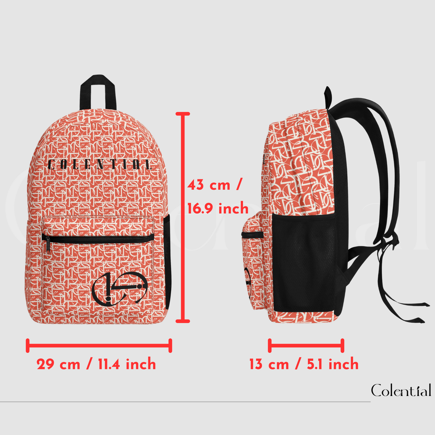 Colential Polyester AOP Backpack - UB003