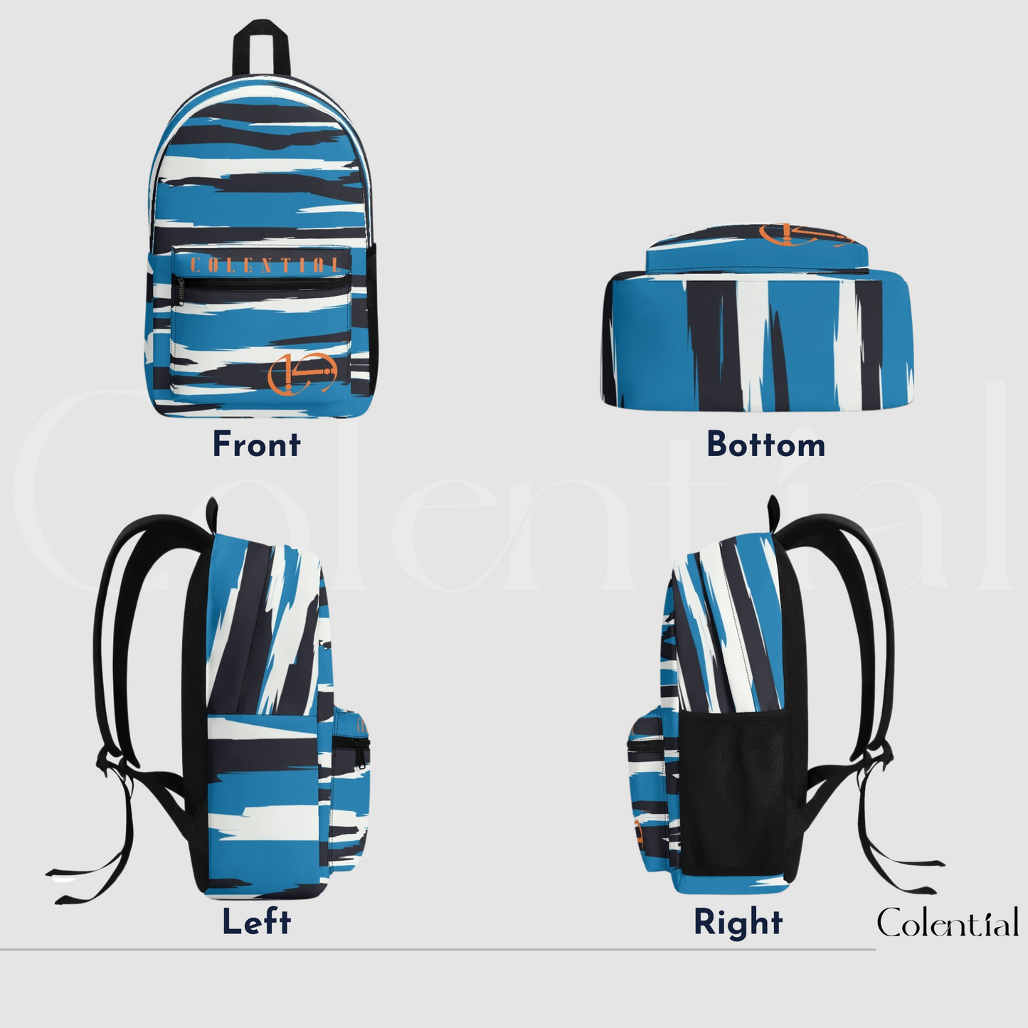 Colential Polyester AOP Backpack - UB001