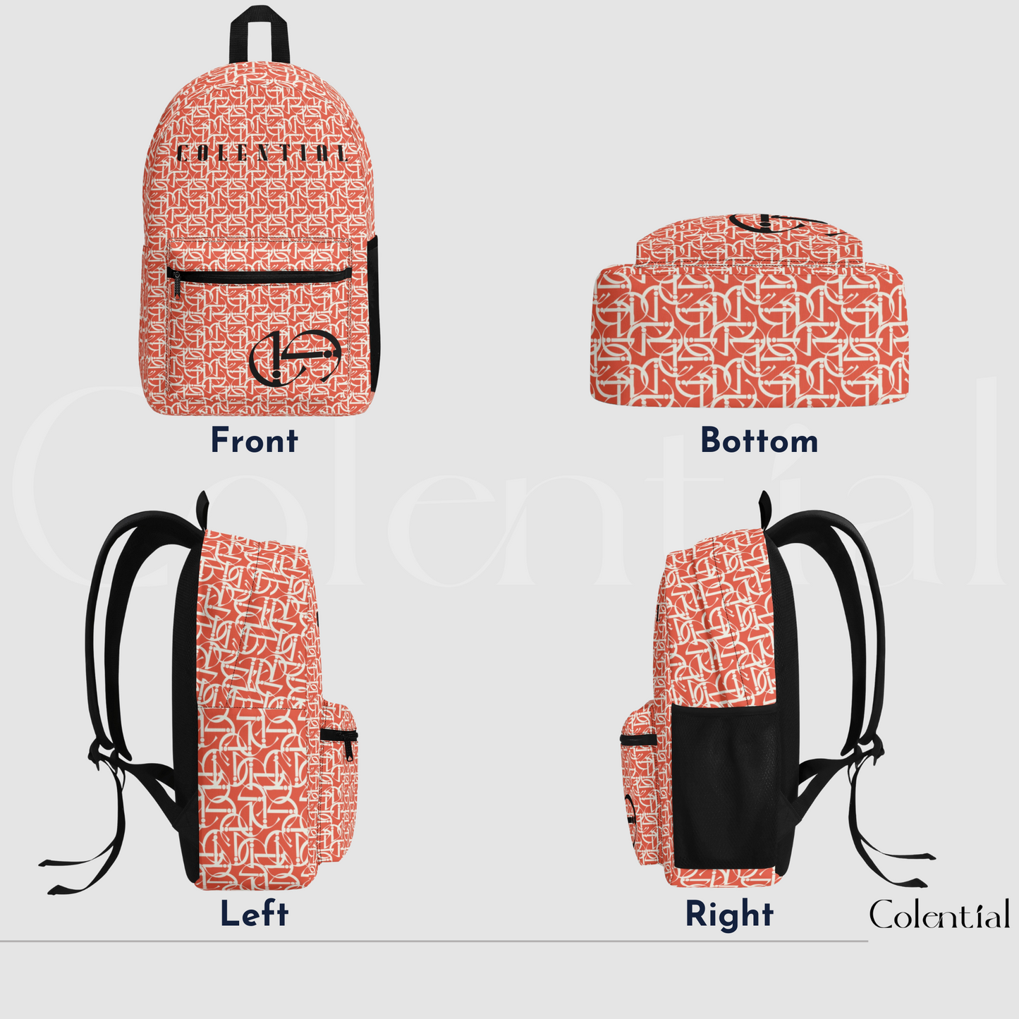 Colential Polyester AOP Backpack - UB003