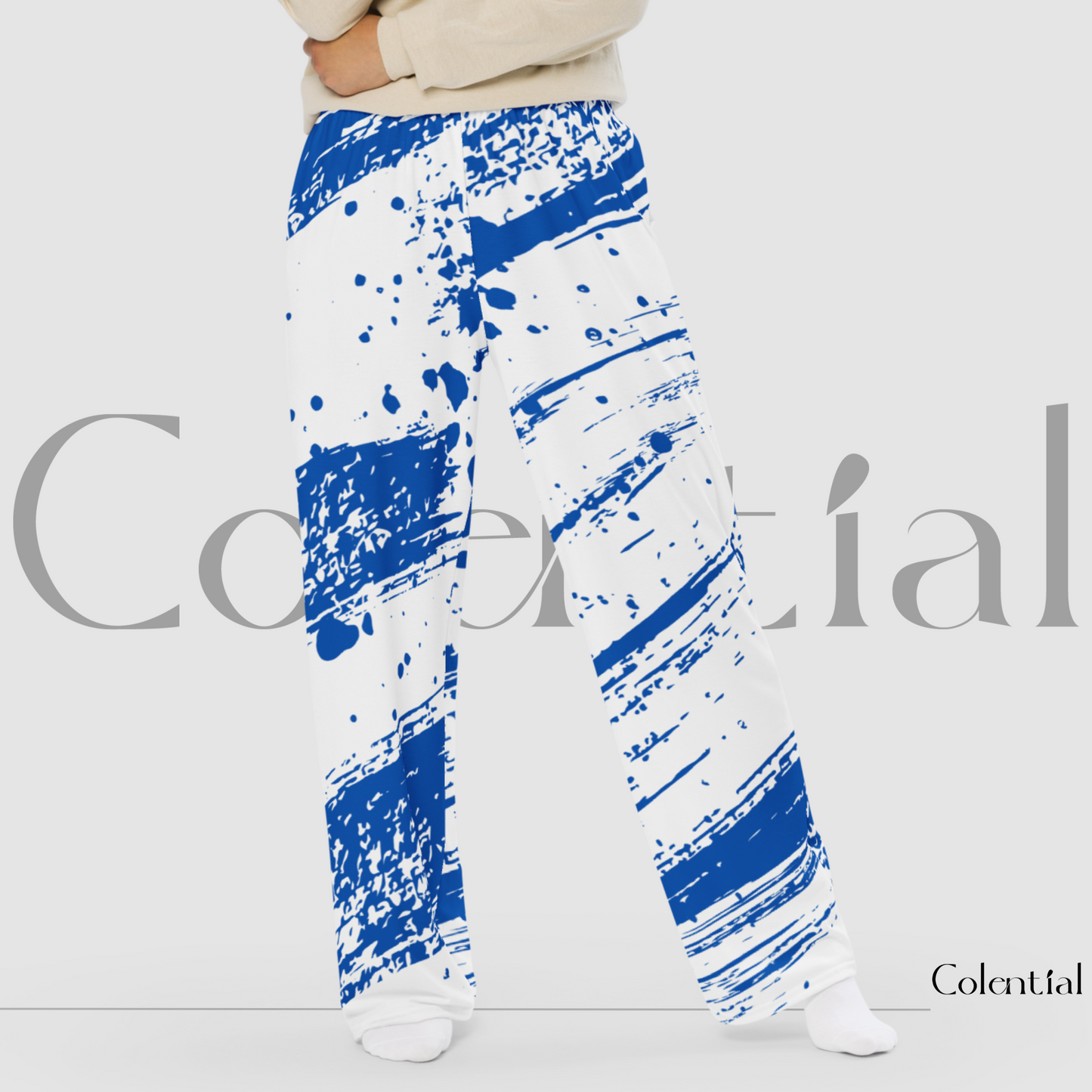 Colential AOP wide-leg pants - GK003