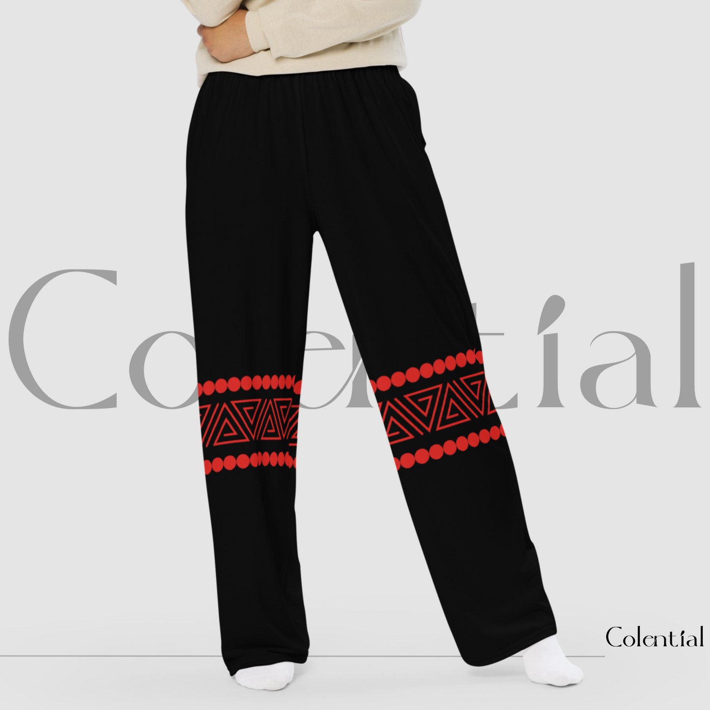 Colential AOP wide-leg pants - GK010