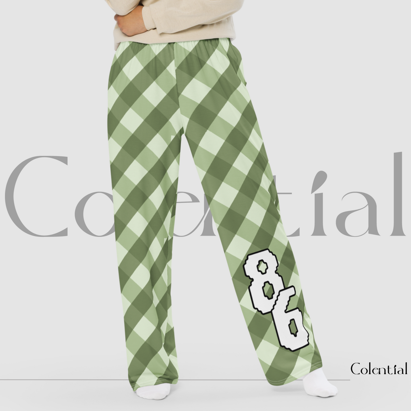 Colential AOP wide-leg pants - GK015