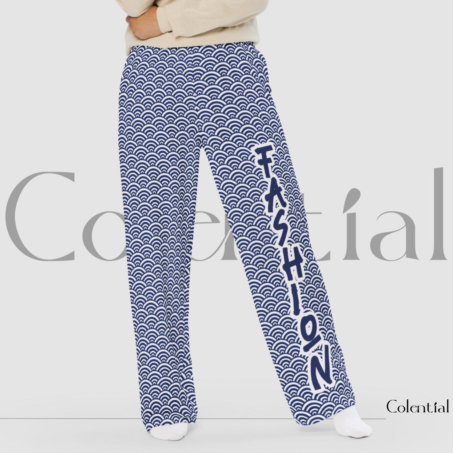 Colential AOP wide-leg pants - GK009