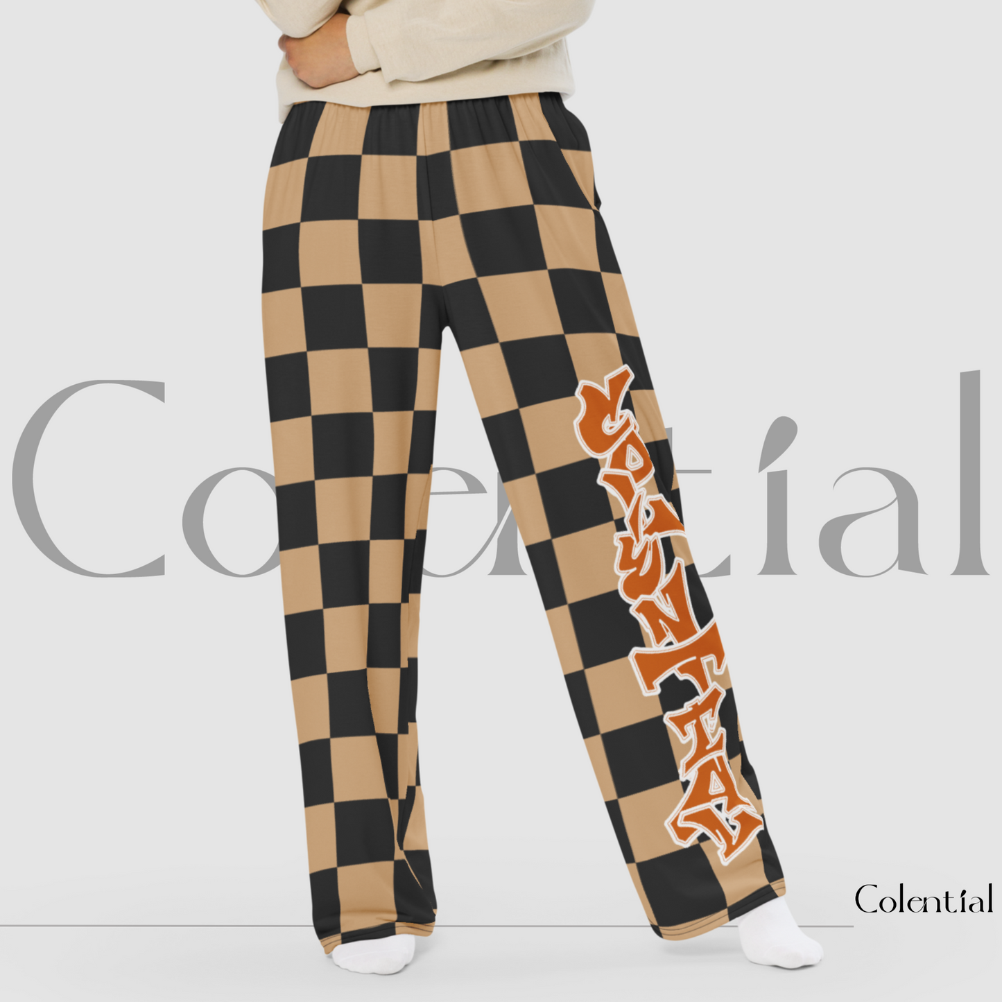 Colential AOP wide-leg pants - GK012