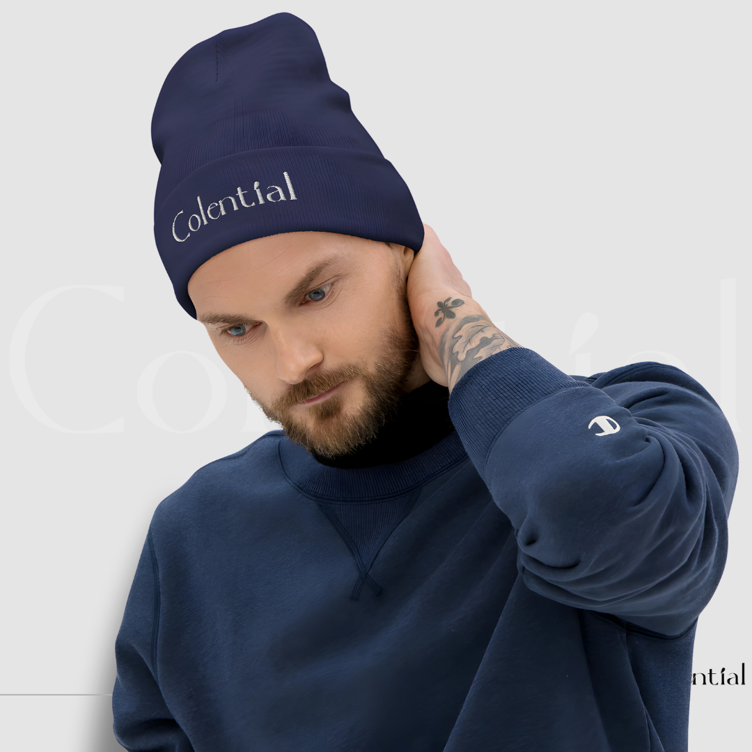 Colential Embroidered Knit Beanie - CR902