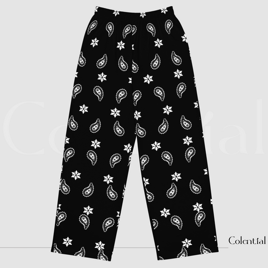 Colential AOP wide-leg pants - GK013