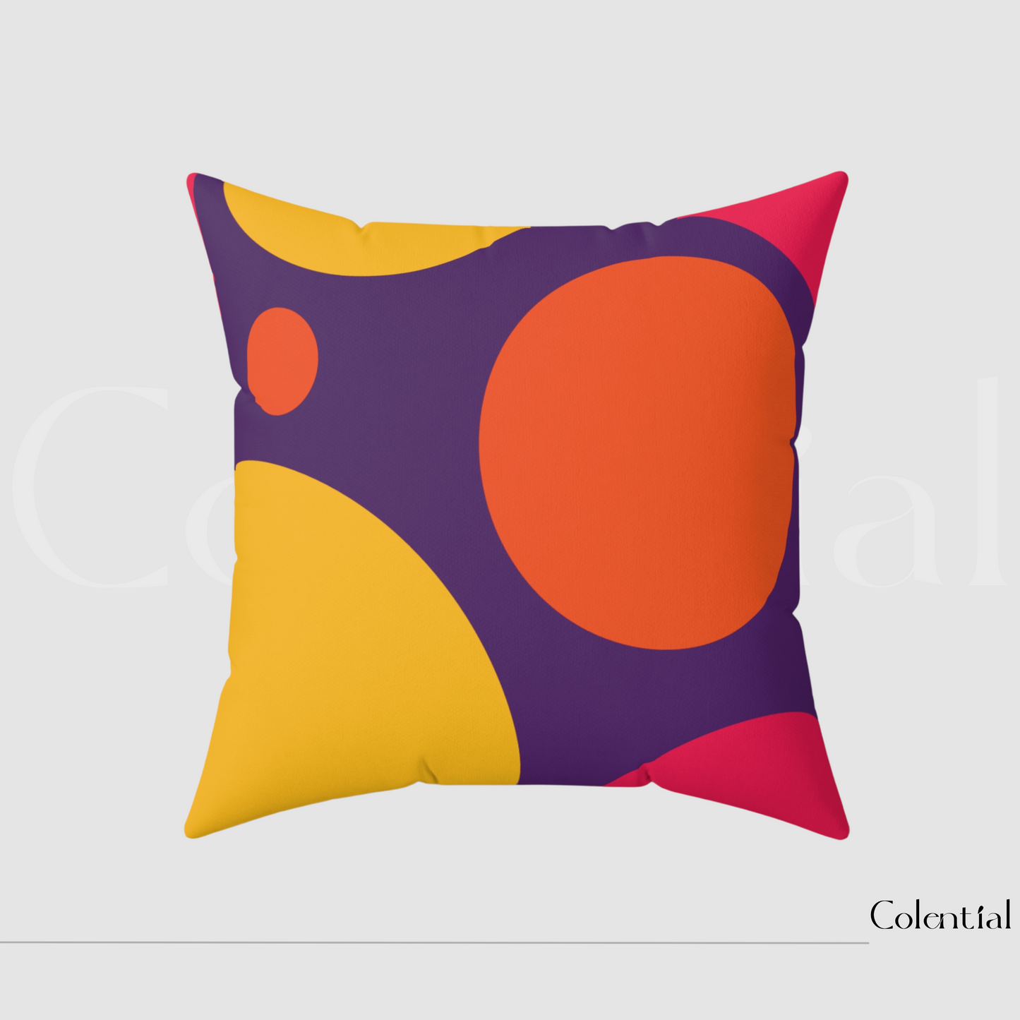 Colential Spun Polyester Square Pillow - HP010