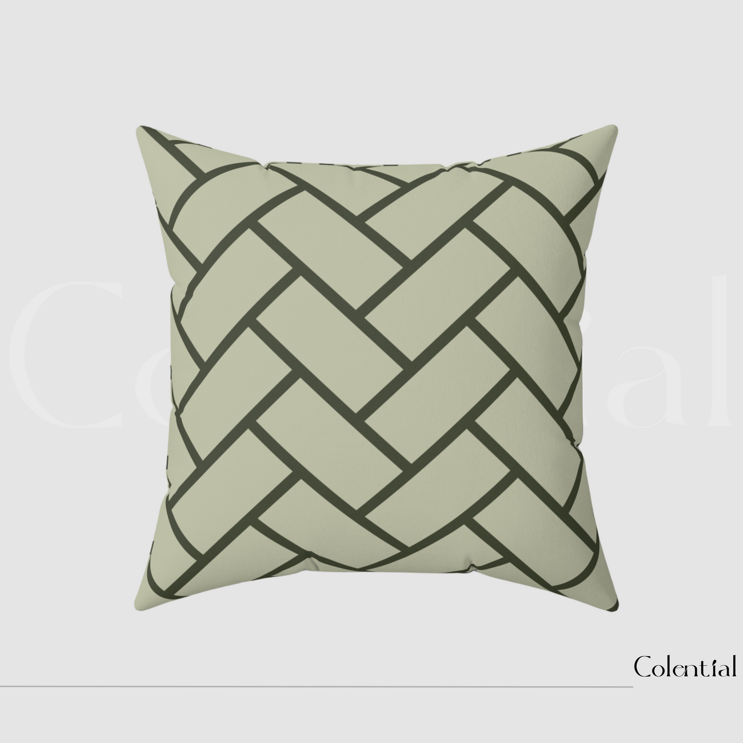 Colential Spun Polyester Square Pillow - HP015