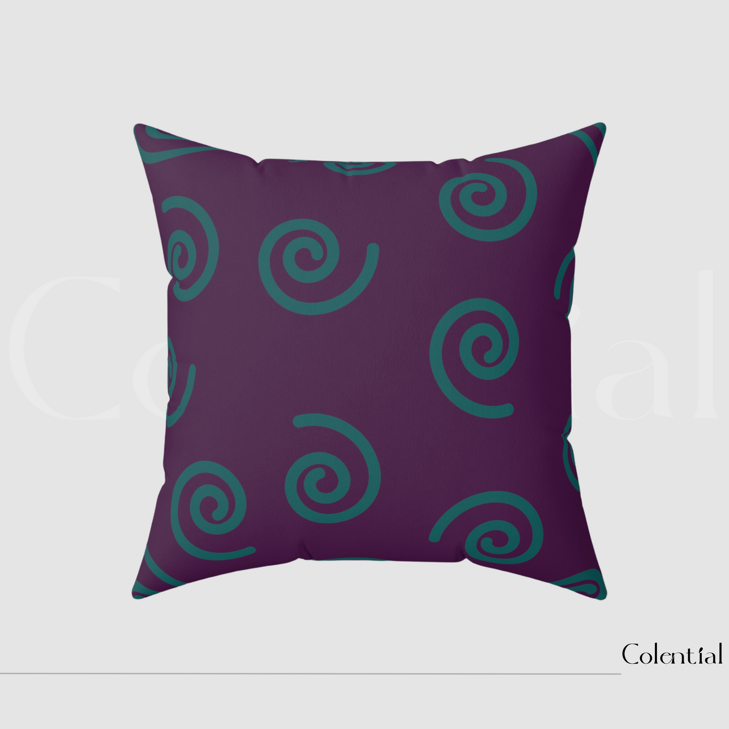 Colential Spun Polyester Square Pillow - HP002