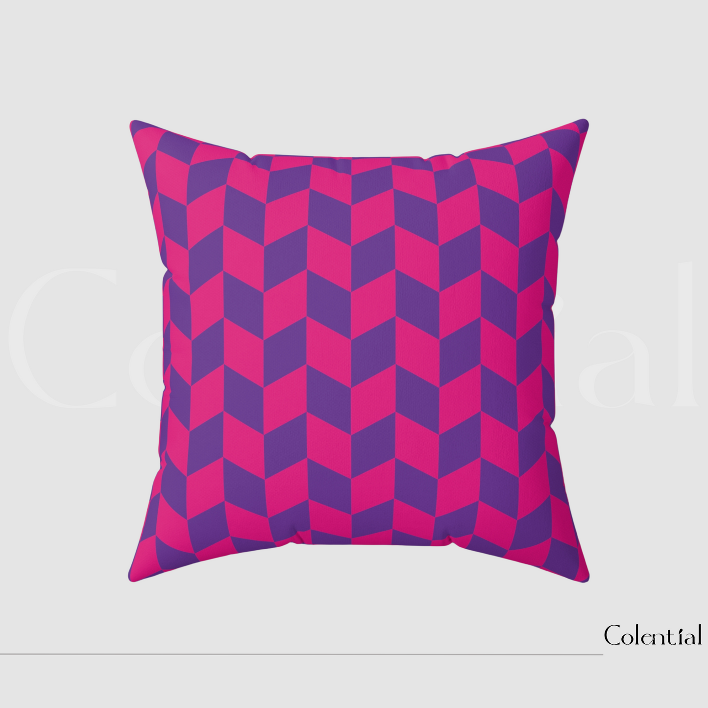 Colential Spun Polyester Square Pillow - HP009