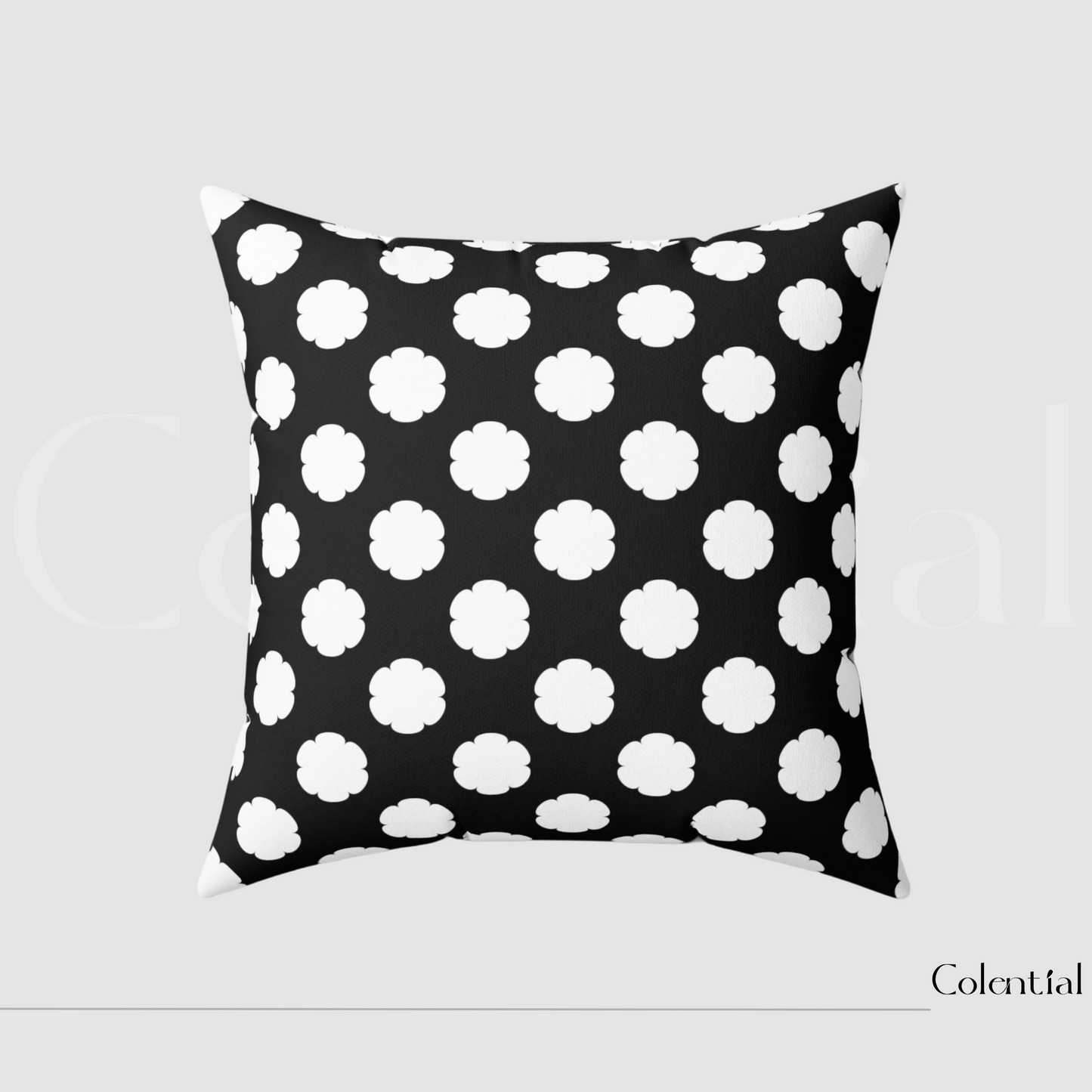 Colential Spun Polyester Square Pillow - HP007