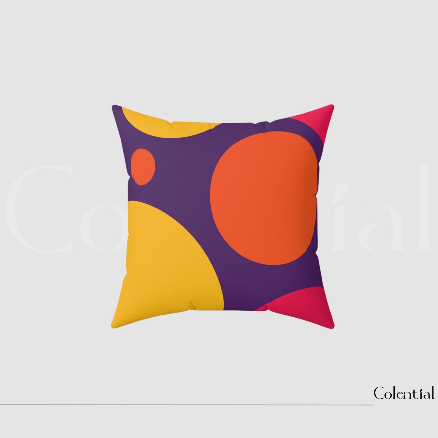 Colential Spun Polyester Square Pillow - HP010