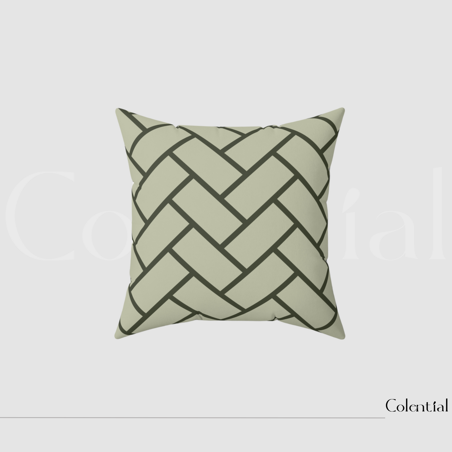 Colential Spun Polyester Square Pillow - HP015