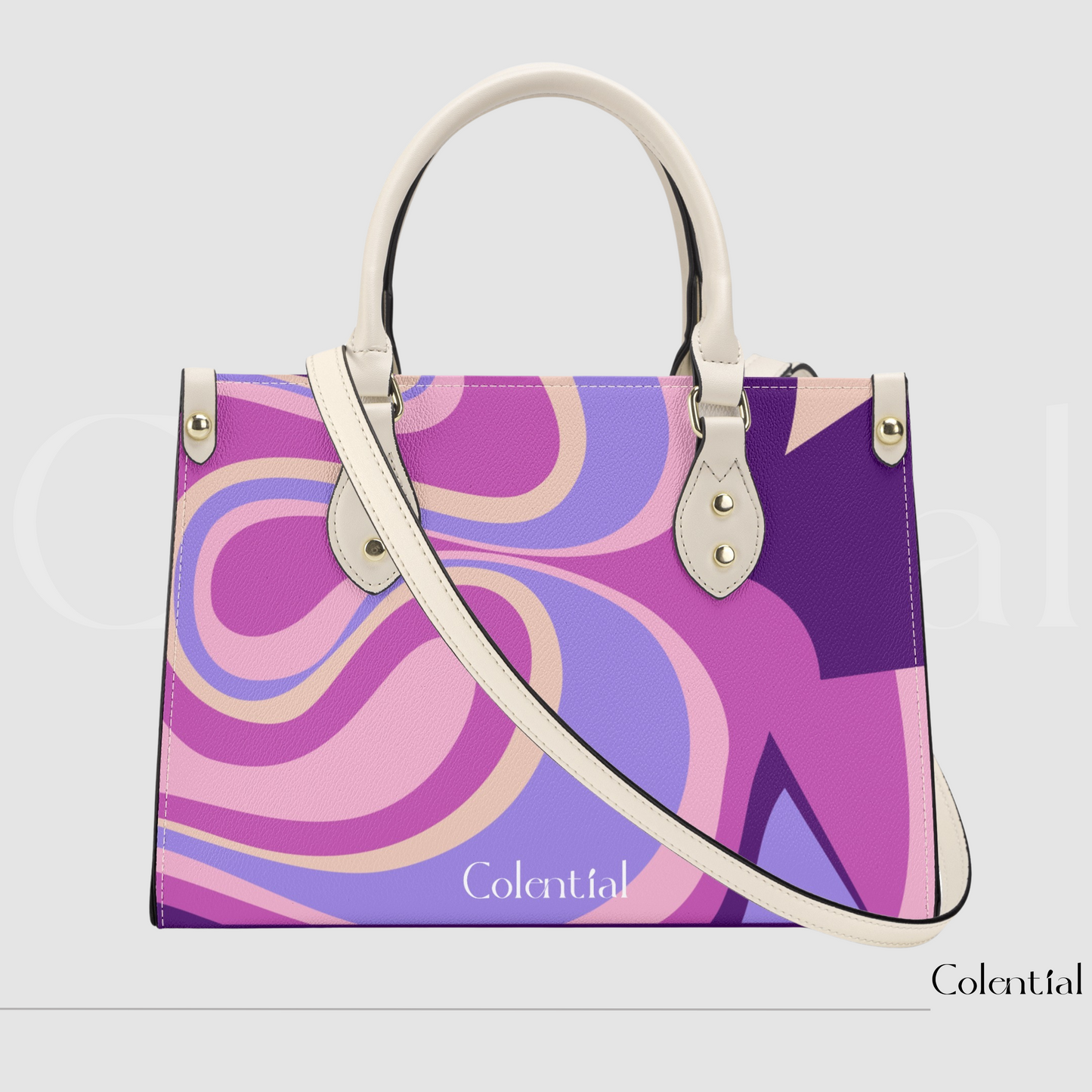 Colential Luxury Women Shoulder Stripe handbag - WB002