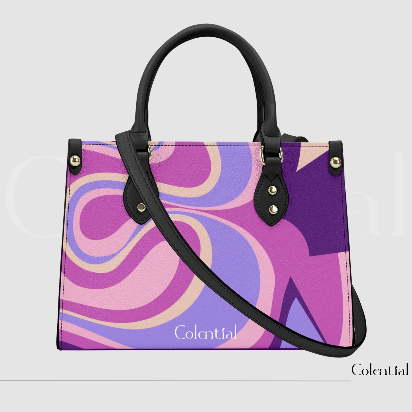 Colential Luxury Women Shoulder Stripe handbag - WB002