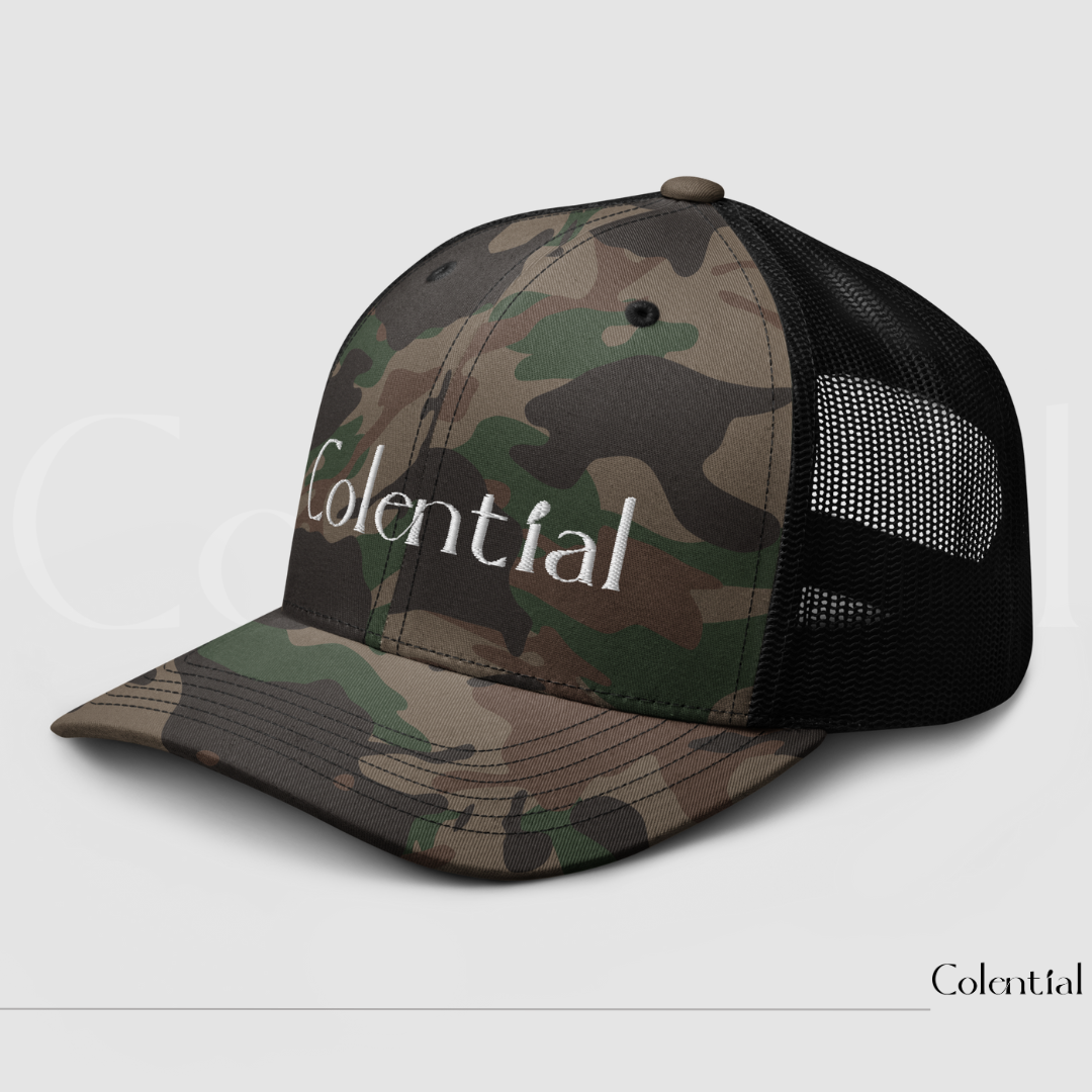 Colential Embroidered Camouflage trucker hat - CW805