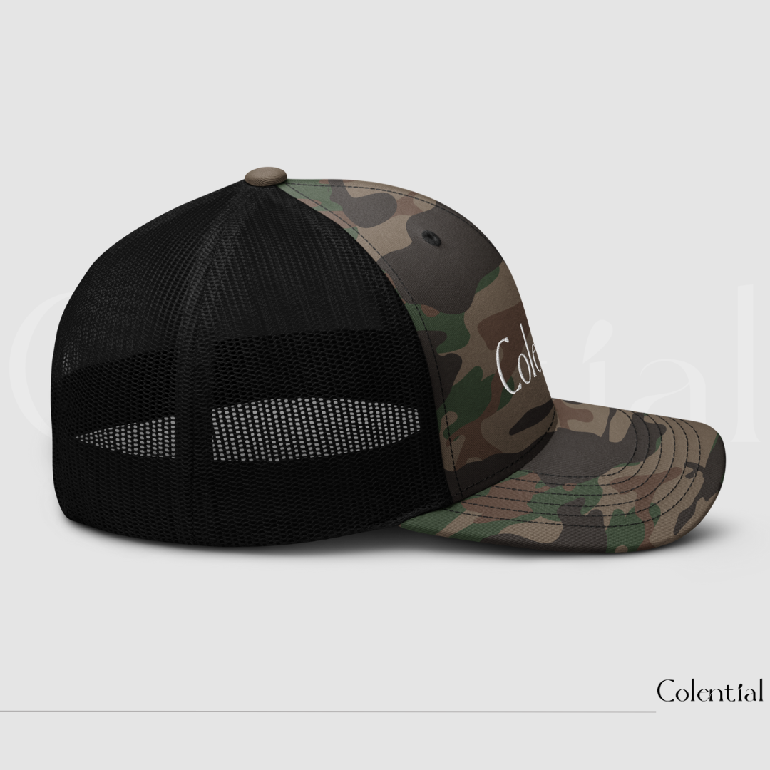 Colential Embroidered Camouflage trucker hat - CW805