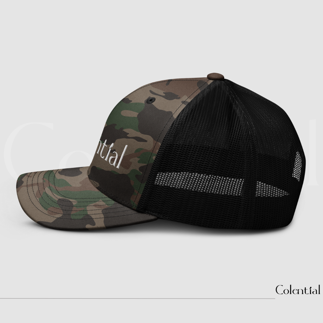 Colential Embroidered Camouflage trucker hat - CW805