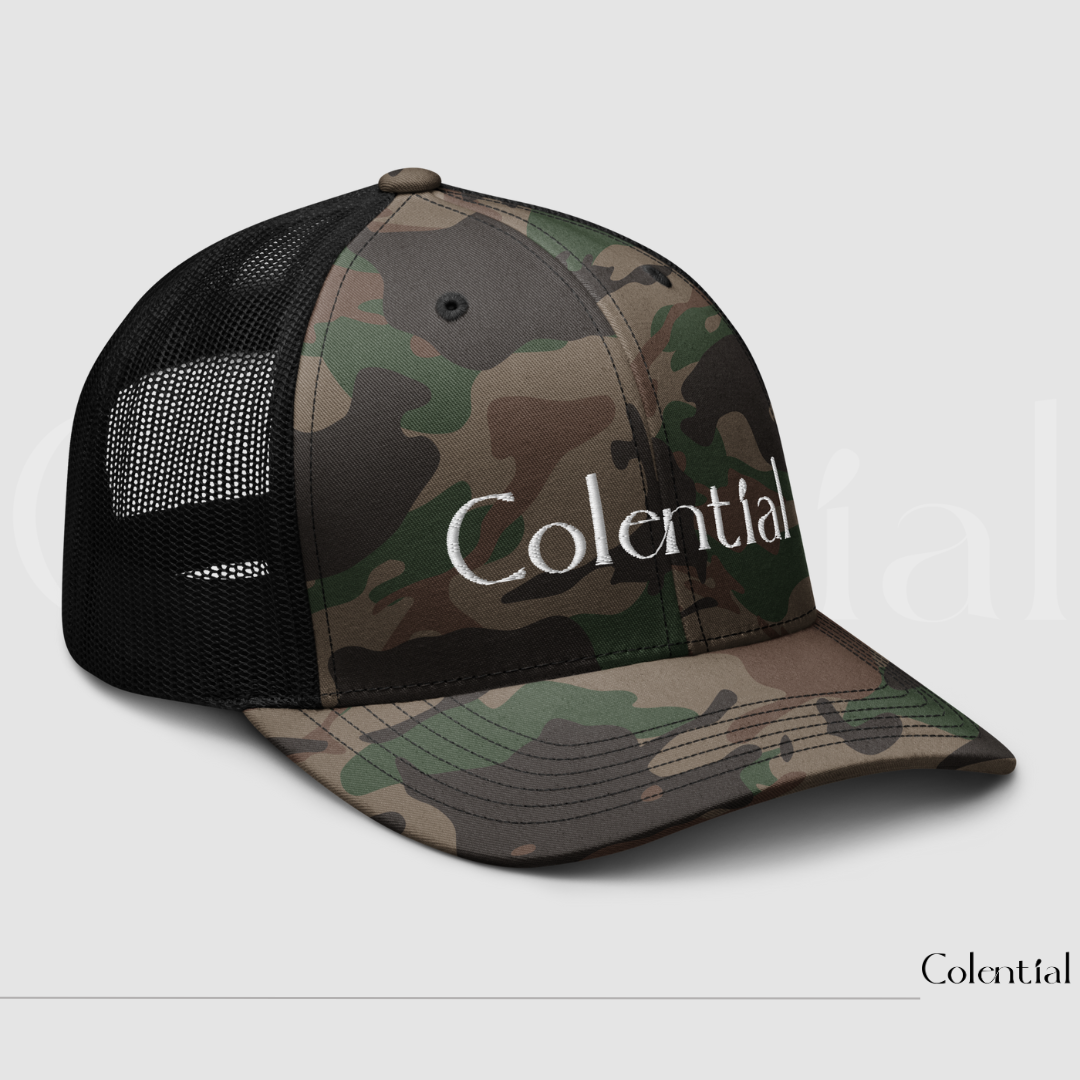 Colential Embroidered Camouflage trucker hat - CW805