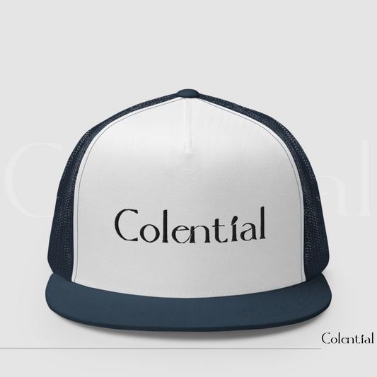 Colential 5 Panel Embroidered Trucker Cap - CW801