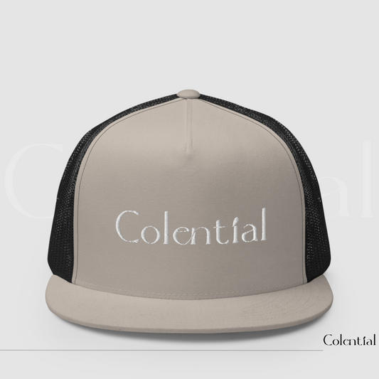 Colential 5 Panel Embroidered Trucker Cap - CW800