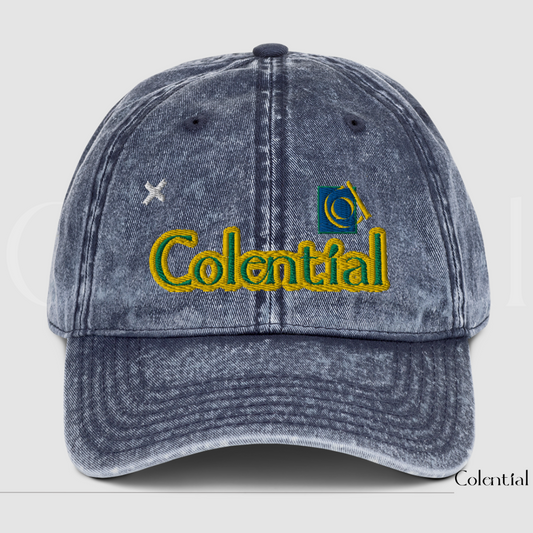 Colential Vintage Embroidered Cotton Twill Cap - CW811