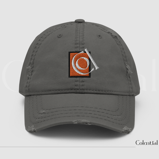 Colential Distressed Embroidered DAD Hat - CW808